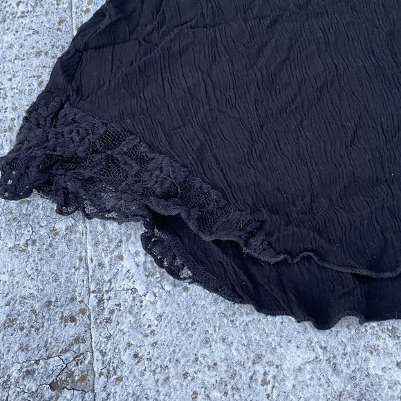 Papaya Women Top Black Blouse Tank Top Laces Size S - Picture 8 of 10